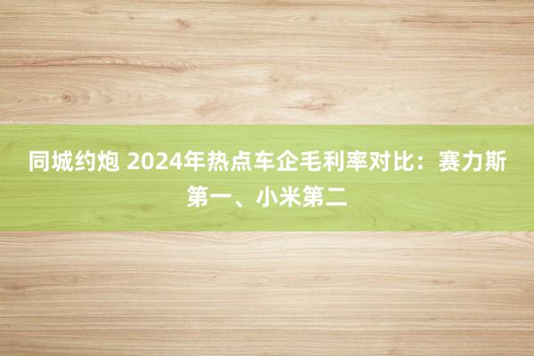 同城约炮 2024年热点车企毛利率对比：赛力斯第一、小米第二
