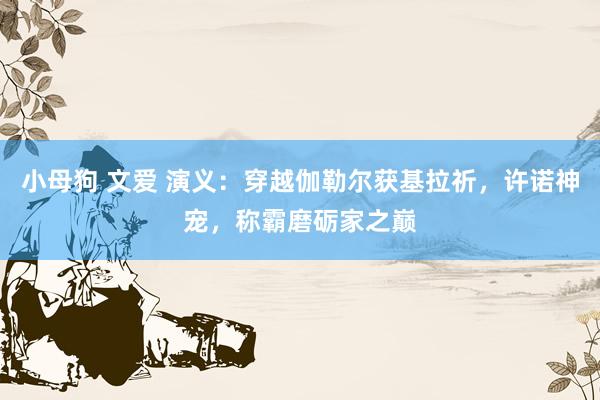 小母狗 文爱 演义：穿越伽勒尔获基拉祈，许诺神宠，称霸磨砺家之巅