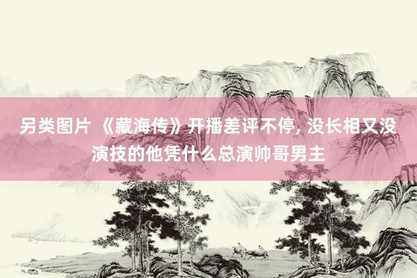 另类图片 《藏海传》开播差评不停, 没长相又没演技的他凭什么总演帅哥男主