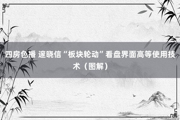 四房色播 邃晓信“板块轮动”看盘界面高等使用技术（图解）