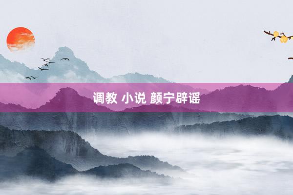 调教 小说 颜宁辟谣