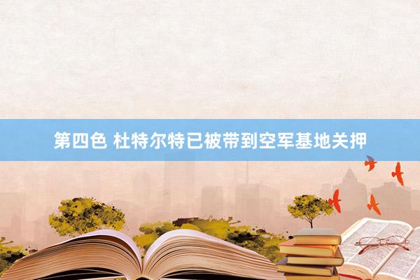 第四色 杜特尔特已被带到空军基地关押